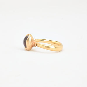 Ole Lynggaard Lotus 1 ring i 18K guld med pink turmalin, str 51