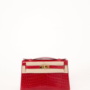 HERMES MINI KELLY POCHETTE & HERMES CONSTANCE BÆLTE