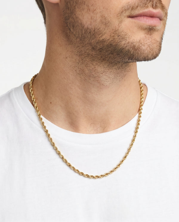 Reb Halskæde i 8K guld, 49 cm, 5.2 g