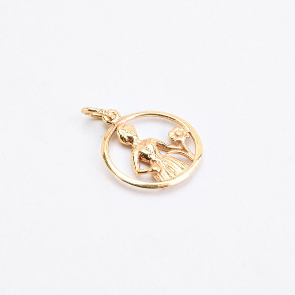 Jomfru Vedhæng i 14K guld, 2.2 cm, 1.4 g