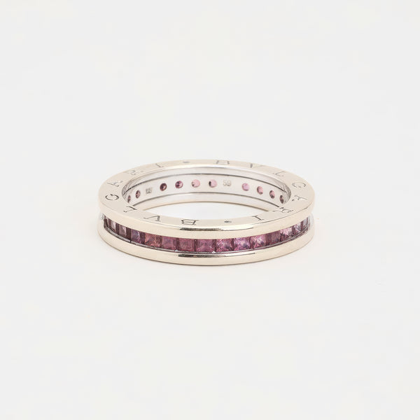 Bvlgari B-zero 1 ring i 18K hvidguld med granater, Str. 59