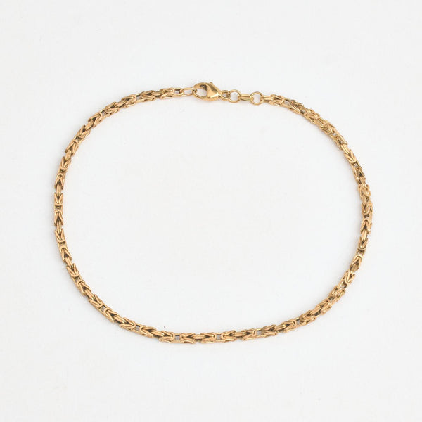 Kongekæde Armbånd i 8K guld, 22 cm, 4.3 g