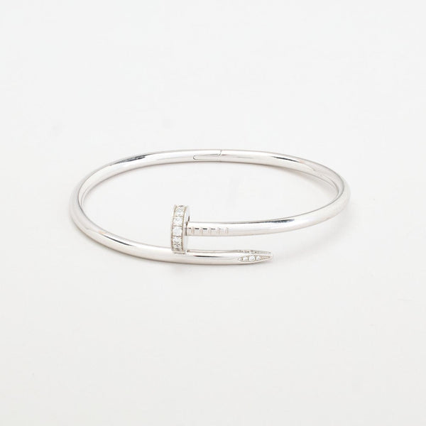 Cartier Juste un Clou Classic Armring i 18K hvidguld med en diamanter (0,58 ct), 7 cm