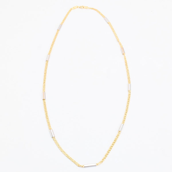 Mariner Link Halskæde i 14K guld, 55 cm, 4.7 g