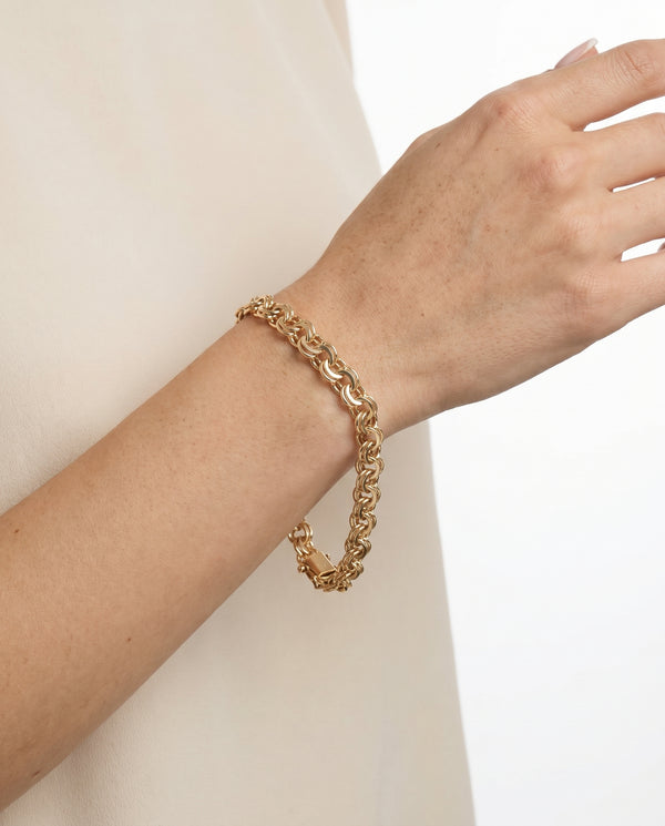 BNH Bismark Armbånd i 8K guld, 19 cm, 7.5 g