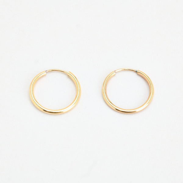 Creoler i 8K guld, 2 cm,