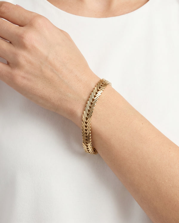 Geneve Armbånd i 14K guld, 19 cm, 16 g