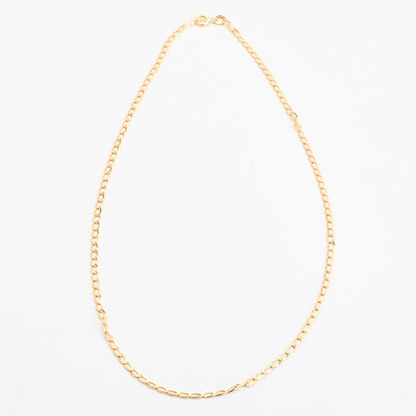 Link Halskæde i 18K guld, 51 cm, 13.6 g