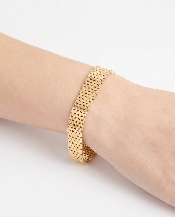 Mursten Armbånd i 14K guld, 20.5 cm, 18.19 g