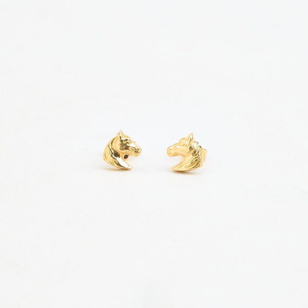 Øreringe med stik i 18K guld, 1.5 cm,