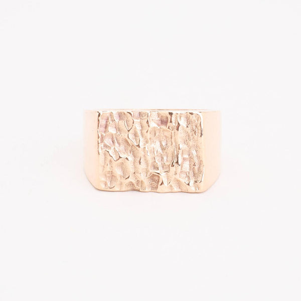 Signetring i 8K guld, str. 54