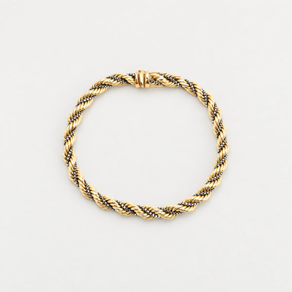 Reb Armbånd i 14K guld, 19.5 cm, 9.1 g