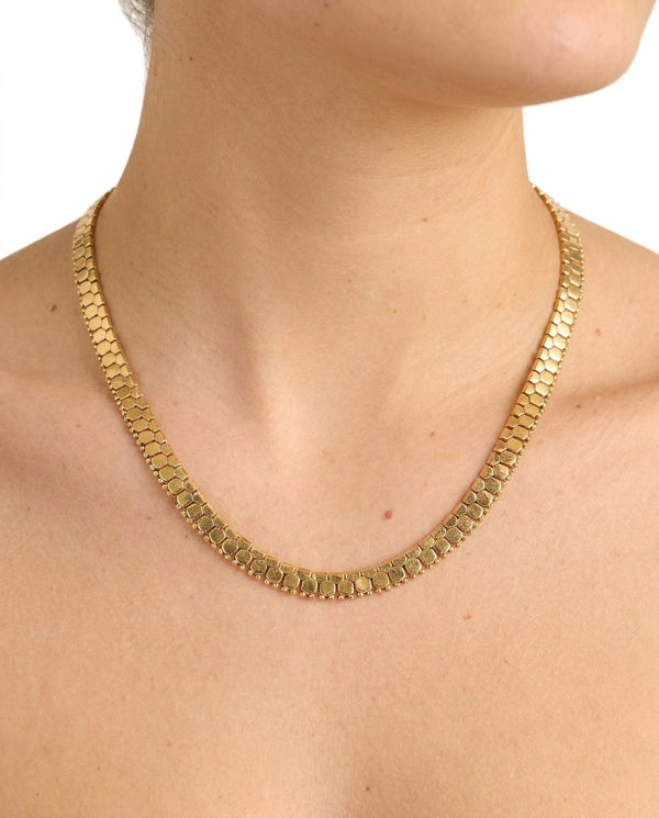 Bicelle Halskæde i 18K guld, 43.5 cm, 41 g