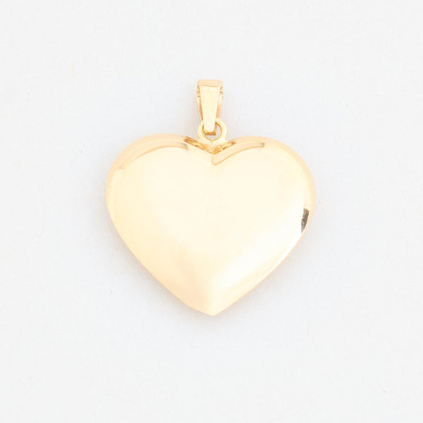 Hjerte vedhæng i 14K guld, 3 cm, 3.45 g