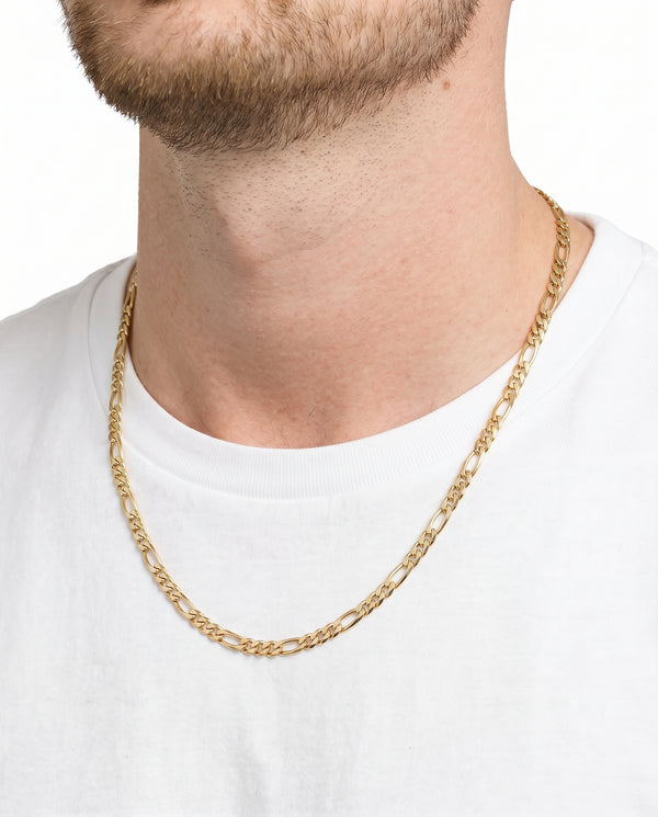Figaro Halskæde i 18K guld, 54 cm, 10 g