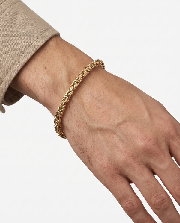 Kongekæde Armbånd i 14K guld, 20 cm, 8.4 g
