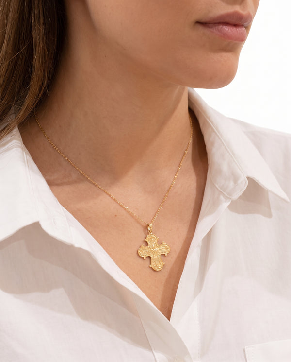 Dagmarkors i 14K guld, 3 cm, 1.6 g
