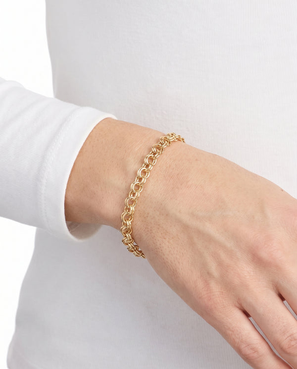 Bismark Armbånd i 8K guld, 18 cm, 2.5 g