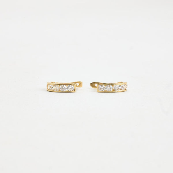 Huggies i 14K guld, 1 cm