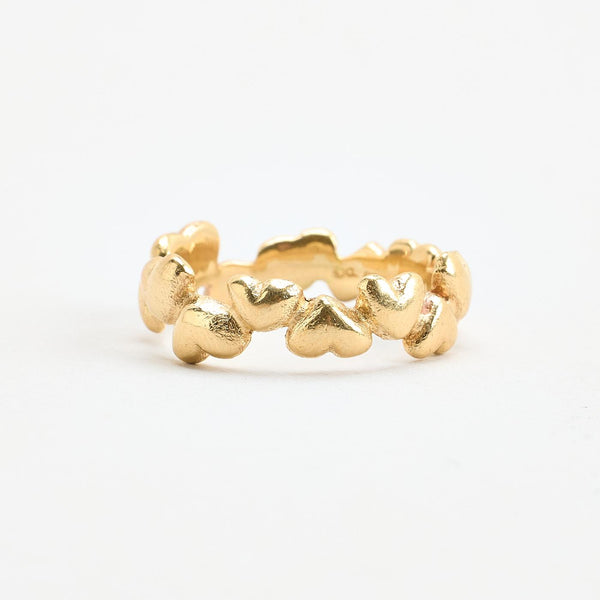 Hjerte Hjertering i 14K guld, str. 56