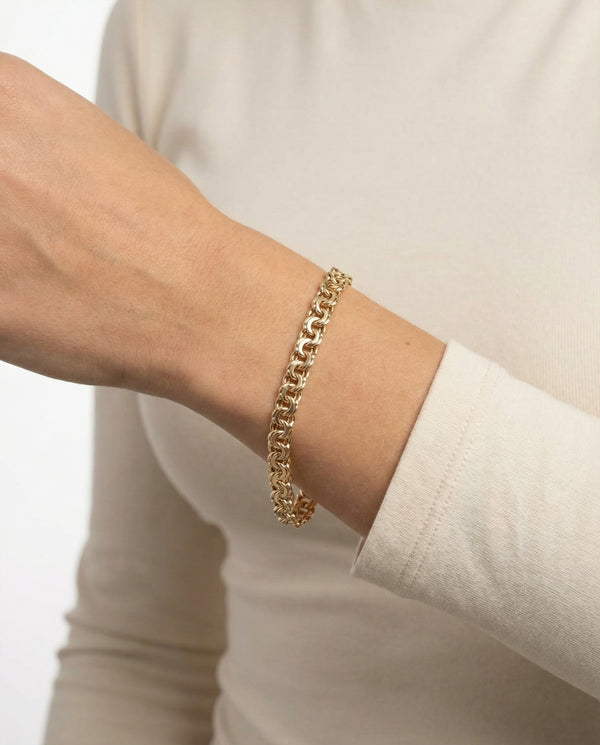 BNH Bismark Armbånd i 8K guld, 19.5 cm, 20.2 g
