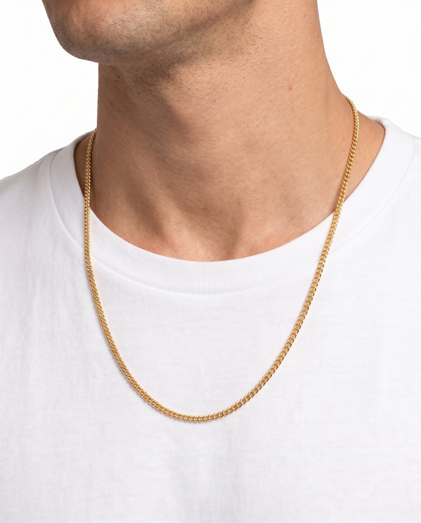 Panser Halskæde i 9K guld, 62 cm, 7.95 g