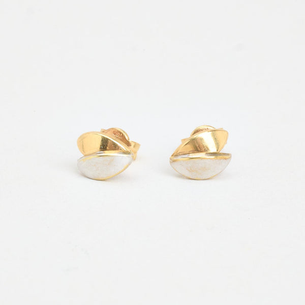 Øreringe med stik i 14K guld, 1 cm,