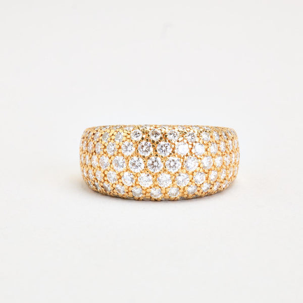 Cartier Pavé Novelle Vague ring i 18K guld med diamanter (2,2 ct), Str. 54