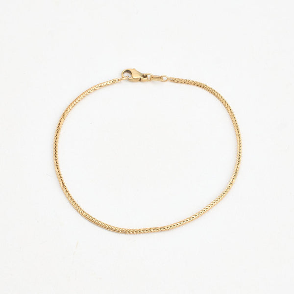 Sildebenskæde Ankelkæde i 8K guld, 19.5 cm, 2.45 g