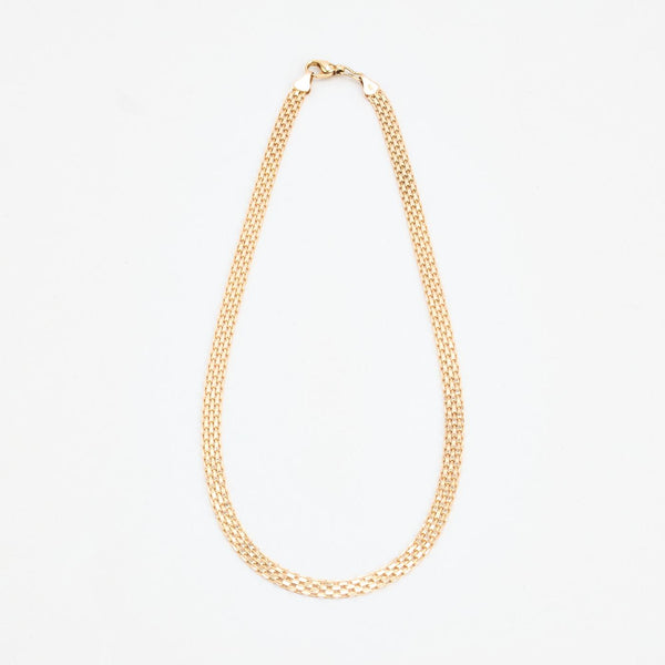 X-link Halskæde i 14K guld, 46 cm, 14.5 g