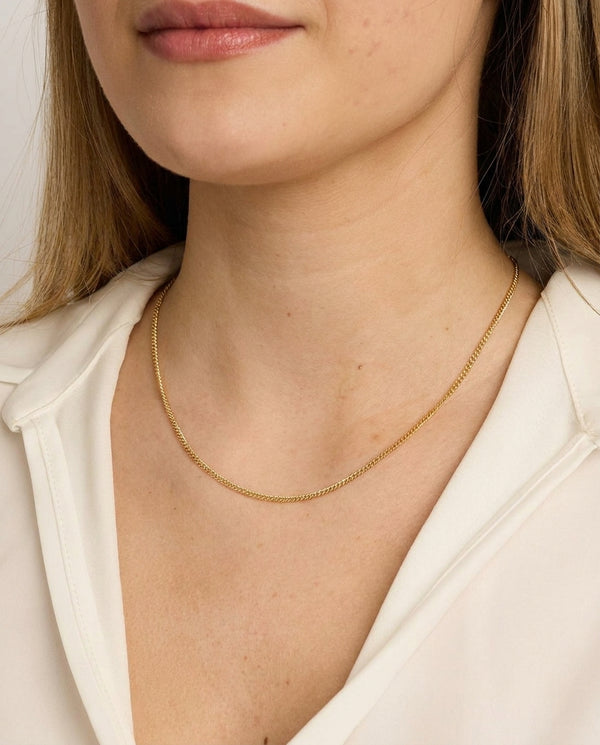 Panser Halskæde i 18K guld, 42 cm, 3.12 g