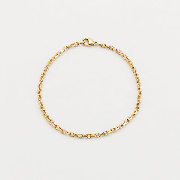 Ankerkæde Armbånd i 8K guld, 23 cm, 5.48 g