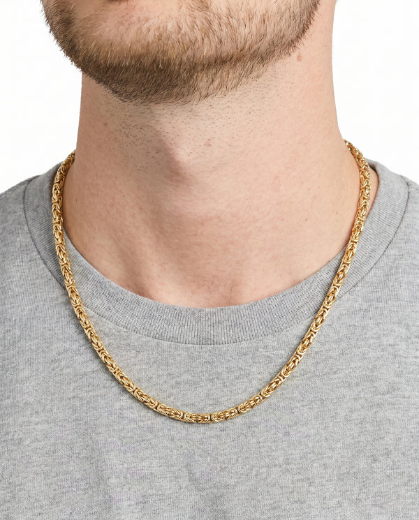 Kongekæde Halskæde i 14K guld, 45 cm, 35.6 g