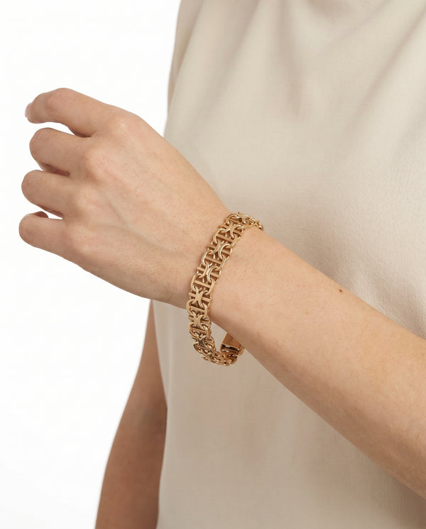 X-link Armbånd i 8K guld, 18.5 cm, 16 g