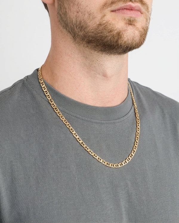 Mariner Link Halskæde i 14K guld, 51 cm, 9.5 g