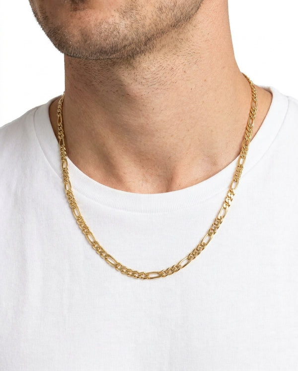 Figaro Halskæde i 14K guld, 50 cm, 12.9 g