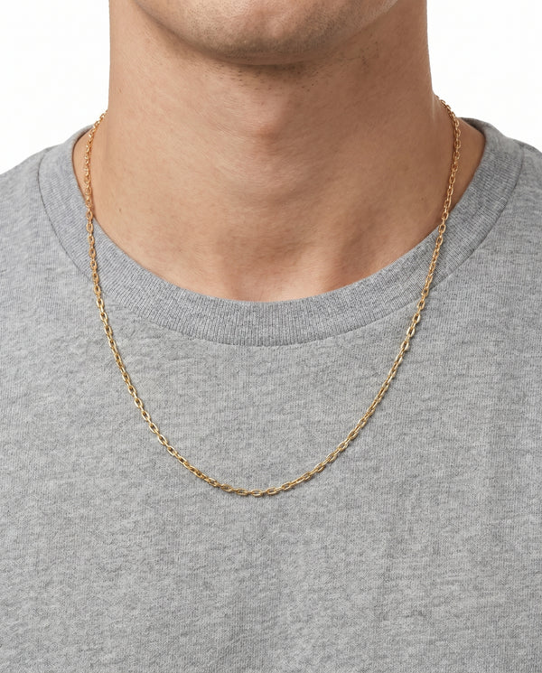 Ankerkæde Halskæde i 14K guld, 50 cm, 5.5 g