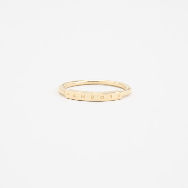Pandora Signature ID Statement ring i 14K guld, str. 50