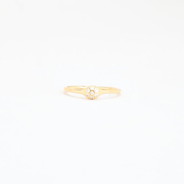 Pandora Lovepods pavé ring i 18K guld med diamanter (0,07 ct), str 55