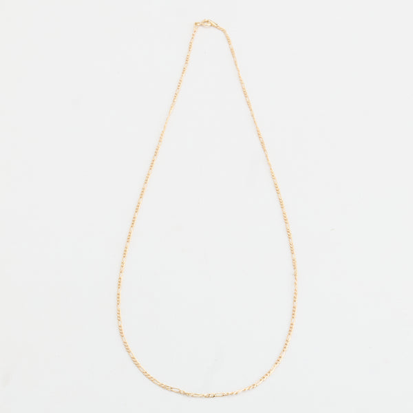 Figaro Halskæde i 14K guld, 46.5 cm, 1 g