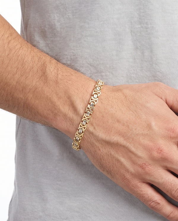 Dronningekæde Armbånd i 14K guld, 18 cm, 11.81 g