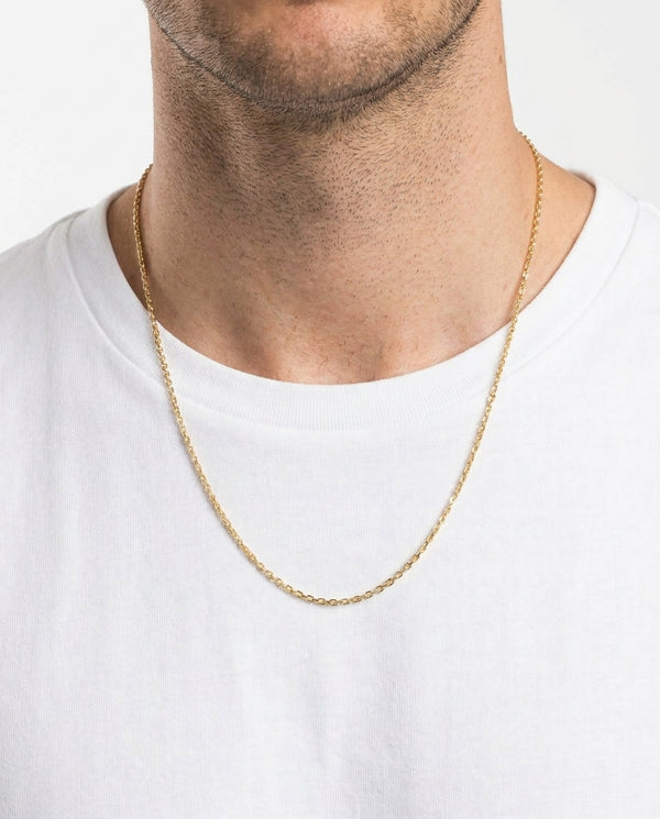 Ankerkæde Halskæde i 14K guld, 63 cm, 7 g