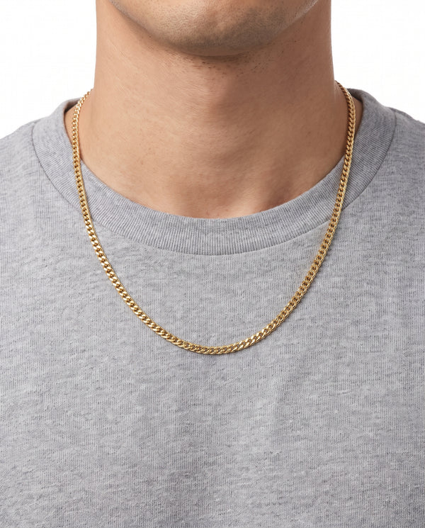 Panser Halskæde i 14K guld, 51.5 cm, 8.2 g