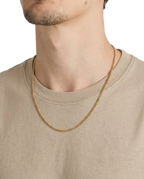 Panser Halskæde i 14K guld, 51 cm, 7.99 g