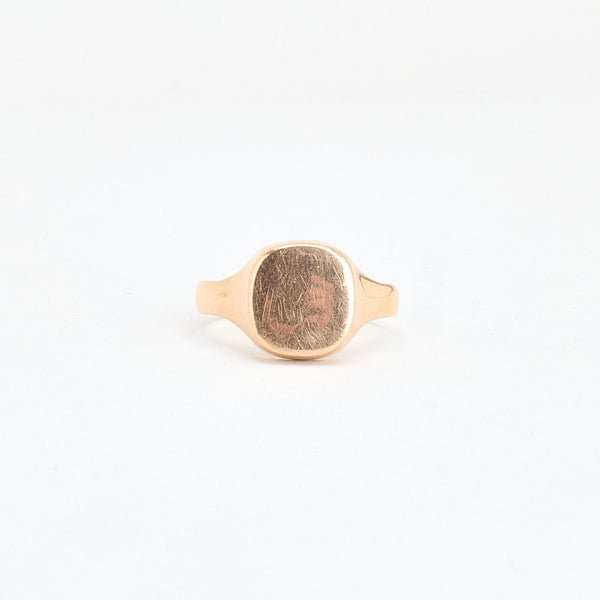Signetring i 14K guld, str. 62