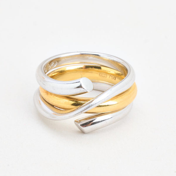 Georg Jensen Magic Crossoverring i 18K hvidguld, str. 53