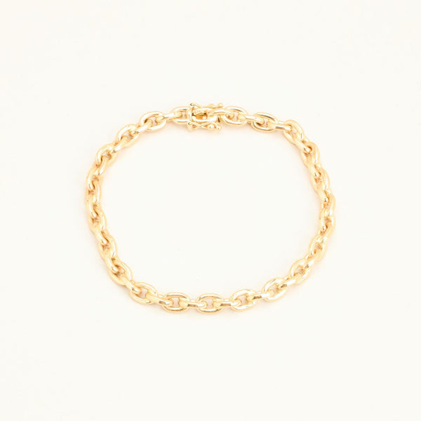BNH Ankerkæde Armbånd i 14K guld, 18 cm, 17.5 g