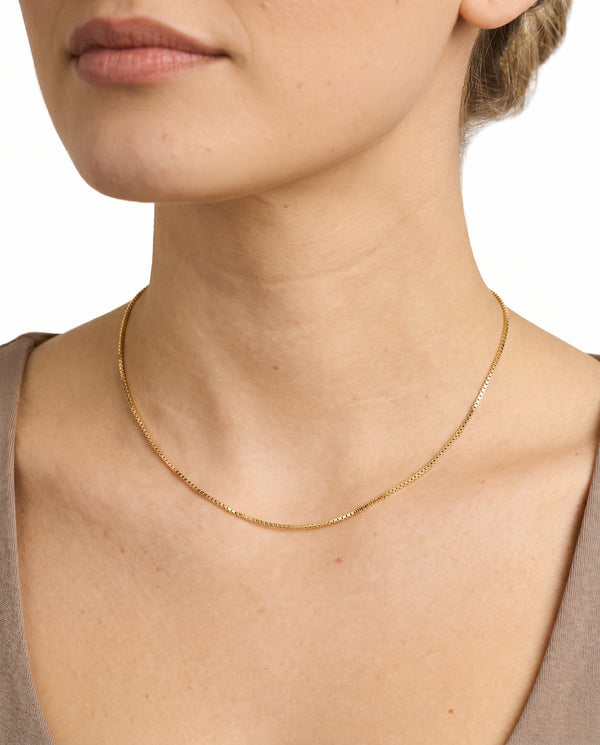 Venezia Halskæde i 14K guld, 37.5 cm, 1.4 g