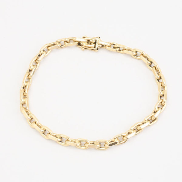 Ankerkæde Armbånd i 14K guld, 20 cm, 19.5 g