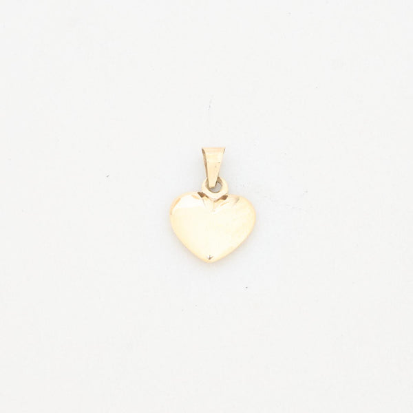 Klassisk Hjerte vedhæng i 8K guld, 2.2 cm, 1.15 g